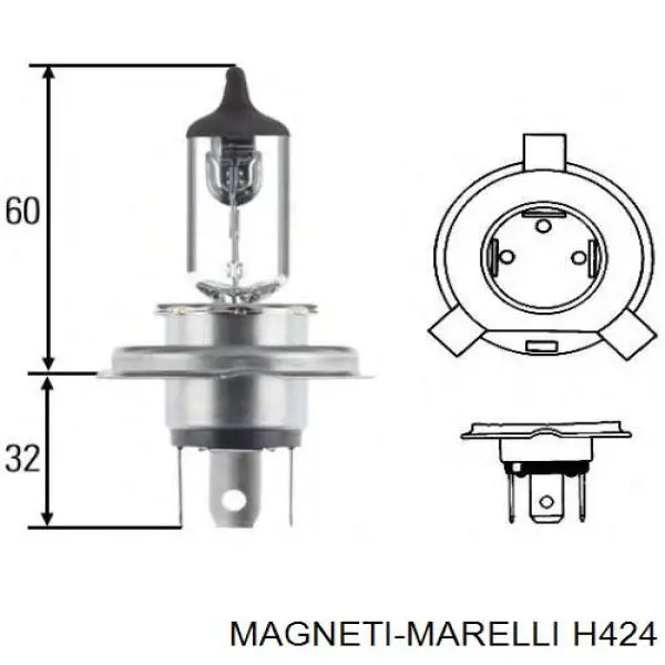 Compre H424 Magneti Marelli Lâmpada halógena