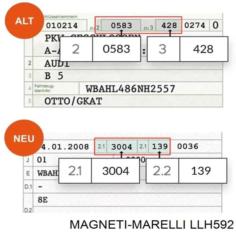 LLH592 Magneti Marelli Lanterna traseira esquerda