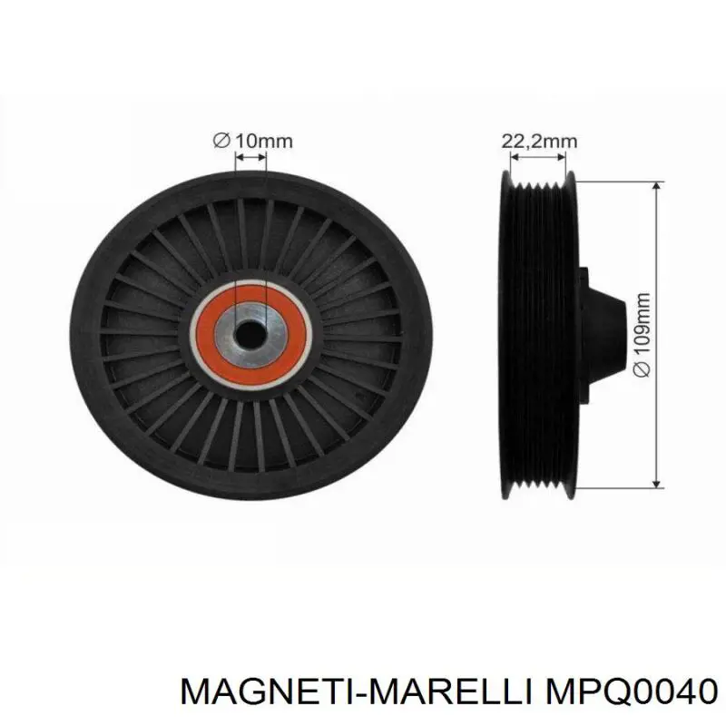 Rolo parasita da correia de transmissão Magneti Marelli MPQ0040 preço, a partir de 20,76 USD
