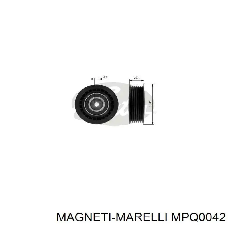 Compre MPQ0042 Magneti Marelli Rolo de reguladora de tensão da correia de transmissão