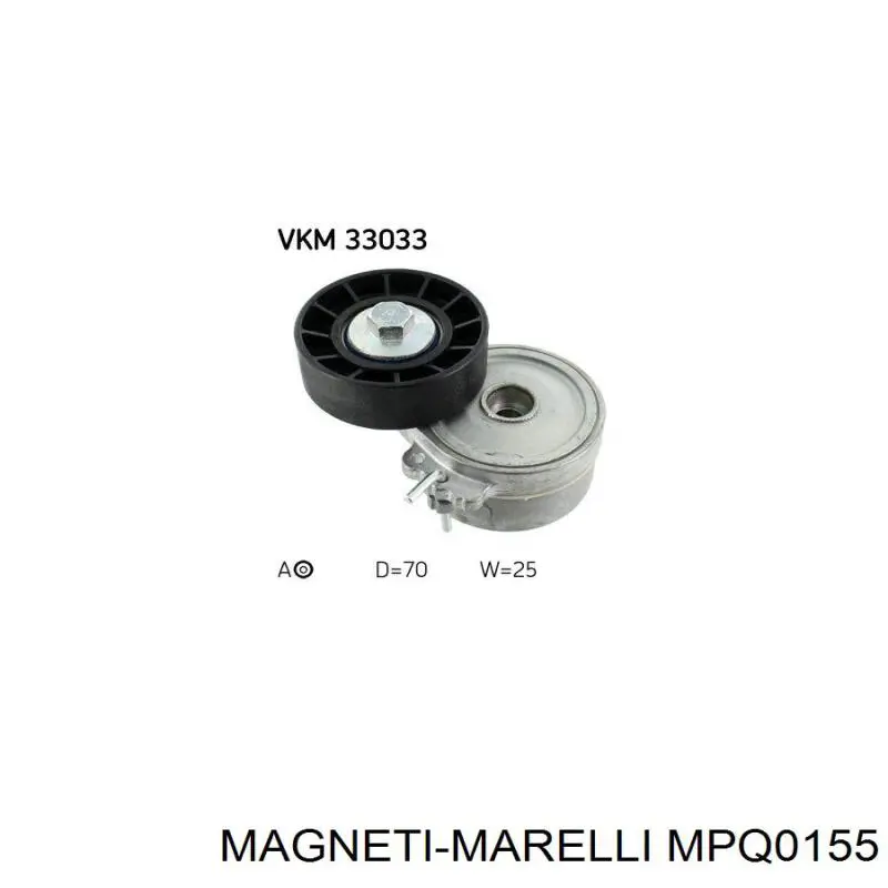 MPQ0155 Magneti Marelli Rolo de reguladora de tensão da correia de transmissão