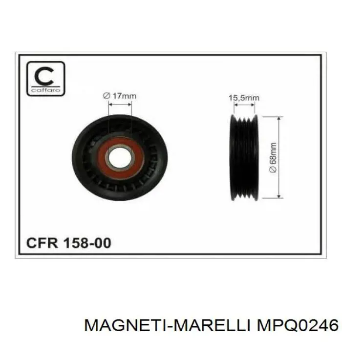 Reguladora de tensão da correia de transmissão MPQ0246 Magneti Marelli