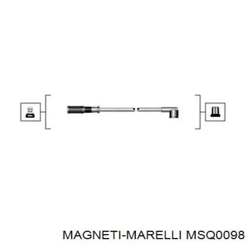 Fios de alta voltagem, kit Magneti Marelli MSQ0098 preço, a partir de 28,43 USD
