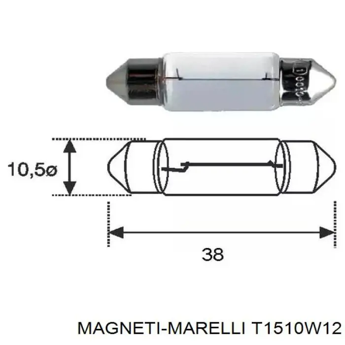 Compre T1510W12 Magneti Marelli Lâmpada