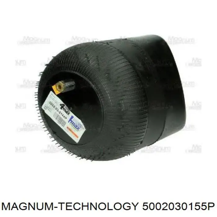 Coxim pneumático (suspensão de lâminas pneumática) do eixo traseiro RML79471 Blacktech