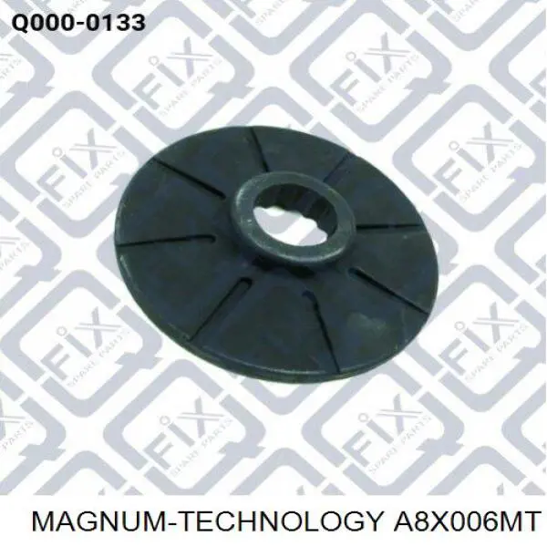 A8X006MT Magnum Technology Espaçador (anel de borracha) da mola traseira inferior
