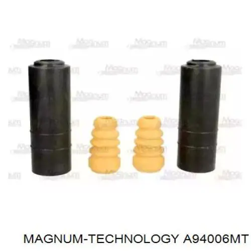 A94006MT Magnum Technology Pára-choque (grade de proteção) de amortecedor traseiro + bota de proteção