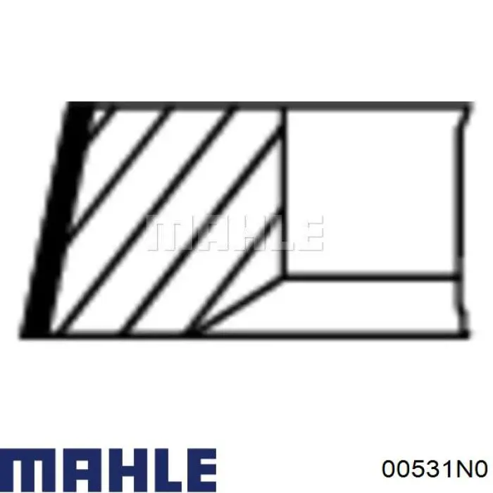 Anéis do pistão para 1 cilindro, STD. Mahle Original 00531N0 preço, a partir de 36,20 USD