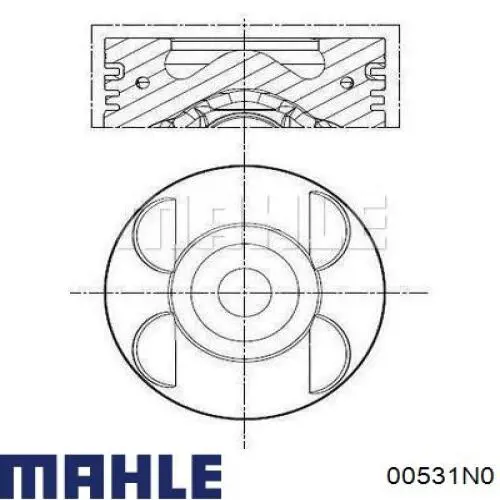 Compre 00531N0 Mahle Original Anéis do pistão para 1 cilindro, STD.