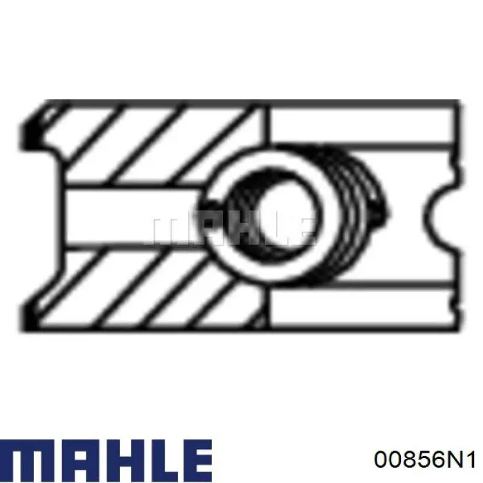 Compre 00856N1 Mahle Original Anéis do pistão para 1 cilindro, 2ª reparação ( + 0,50)