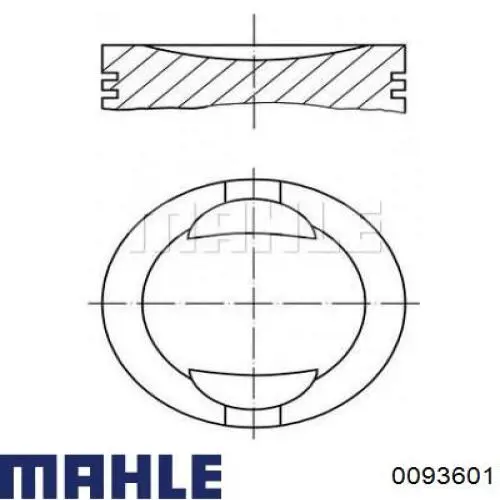Pistão do kit para 1 cilindro, 2ª reparação ( + 0,50) Mahle Original 0093601 preço, a partir de 64,05 USD