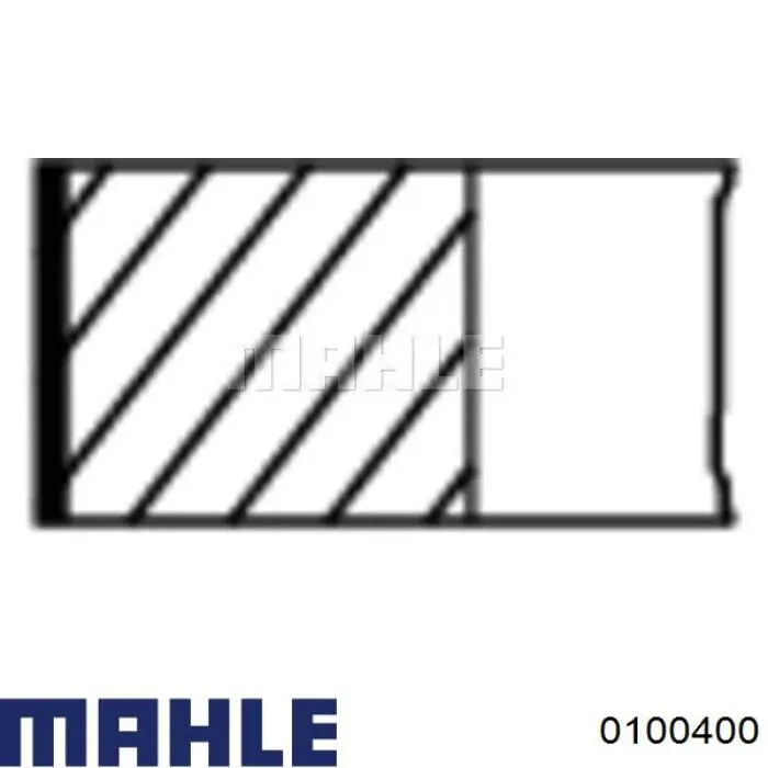 0100400 Mahle Original Pistão do kit para 1 cilindro, STD