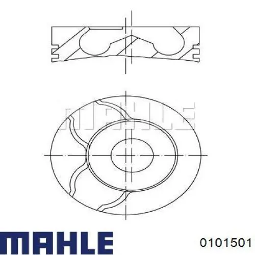 Compre 71718120 Fiat/Alfa/Lancia Pistão do kit para 1 cilindro, 2ª reparação ( + 0,50)