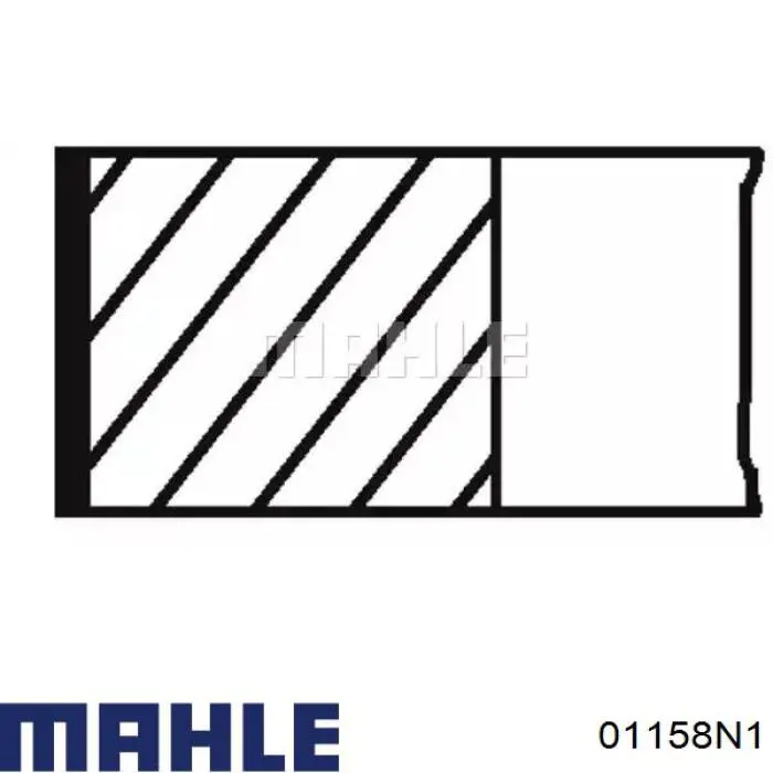 Compre 01158N1 Mahle Original Anéis do pistão para 1 cilindro, 2ª reparação ( + 0,50)