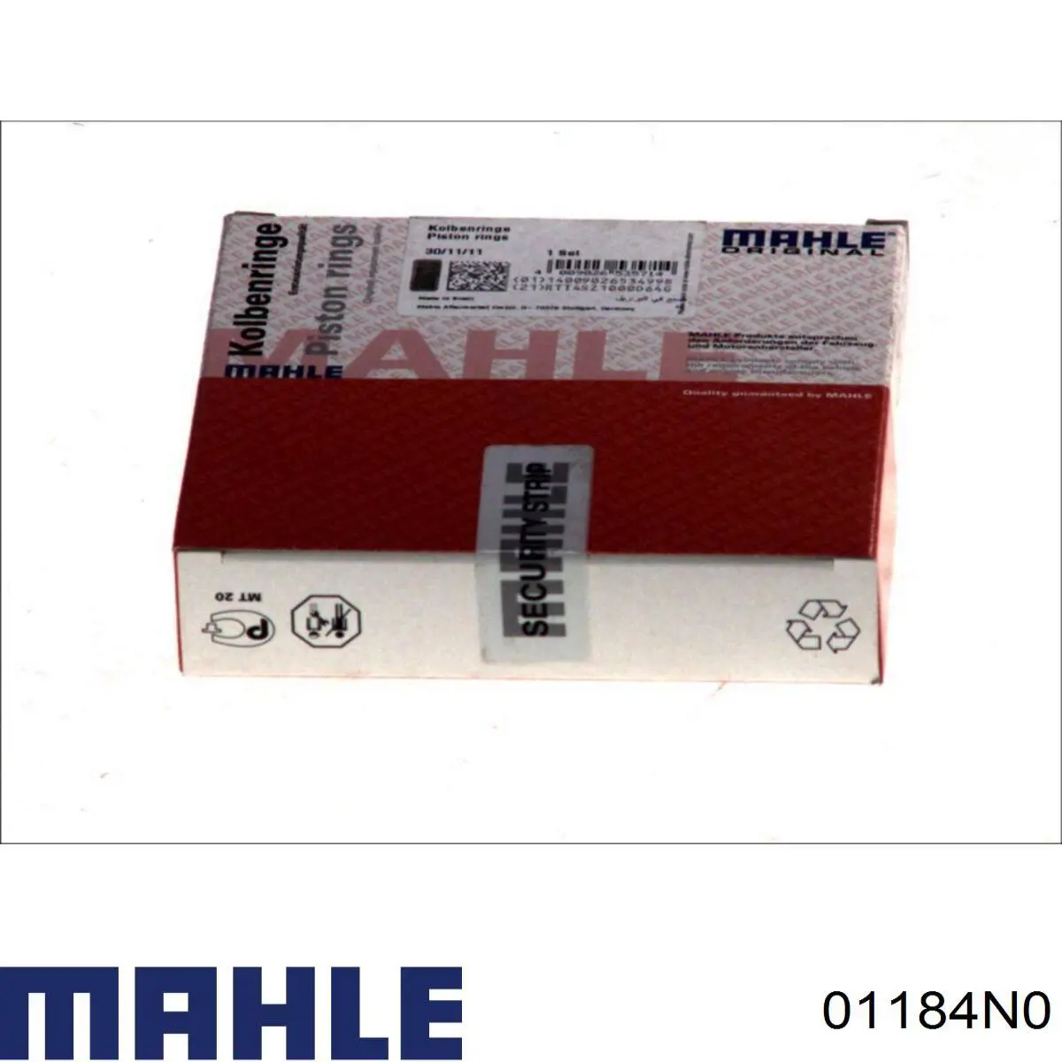 Compre 01184N0 Mahle Original Anéis do pistão para 1 cilindro, STD.