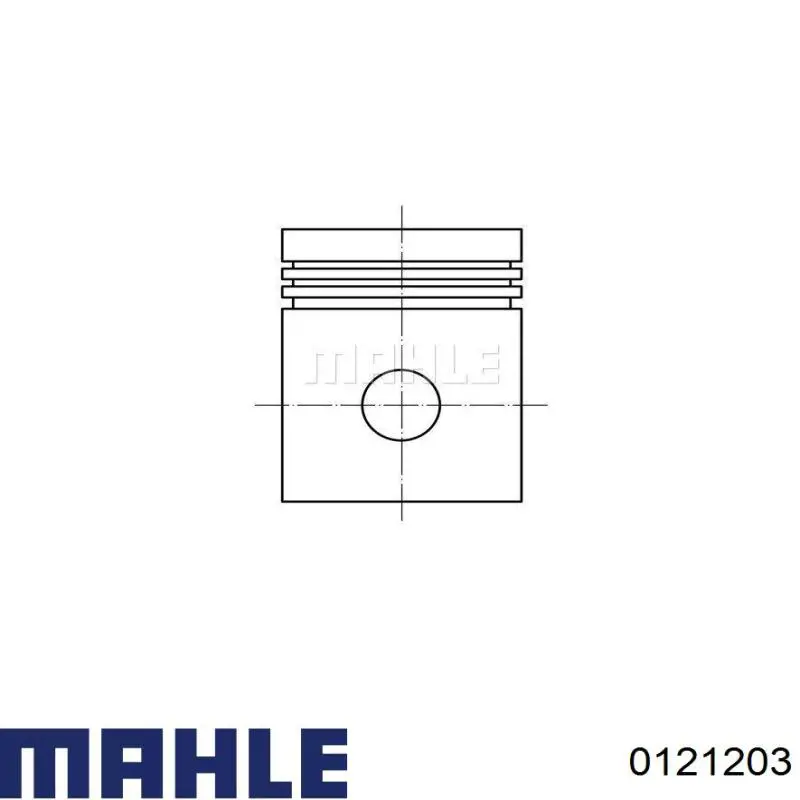 Pistão do kit para 1 cilindro, 2ª reparação ( + 0,50) Mahle Original 0121203 preço, a partir de 63,41 USD
