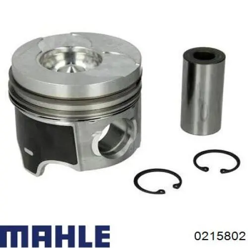 0215802 Mahle Original Pistão do kit para 1 cilindro, 2ª reparação ( + 0,50)