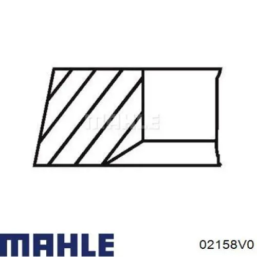 Compre 02158V0 Mahle Original Anéis do pistão para 1 cilindro, STD.