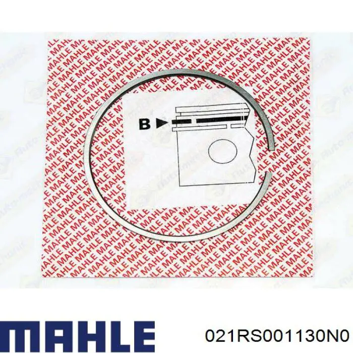 Compre 021RS001130N0 Mahle Original Anéis do pistão para 1 cilindro, STD.