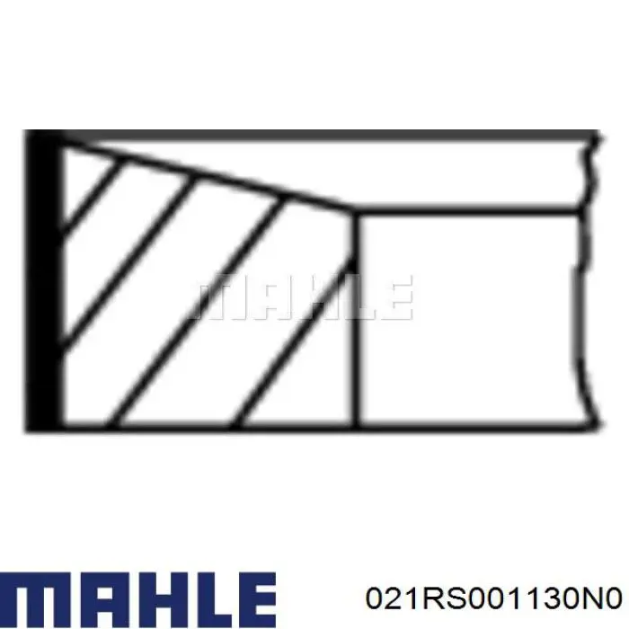 Anéis do pistão para 1 cilindro, STD. 021RS001130N0 Mahle Original