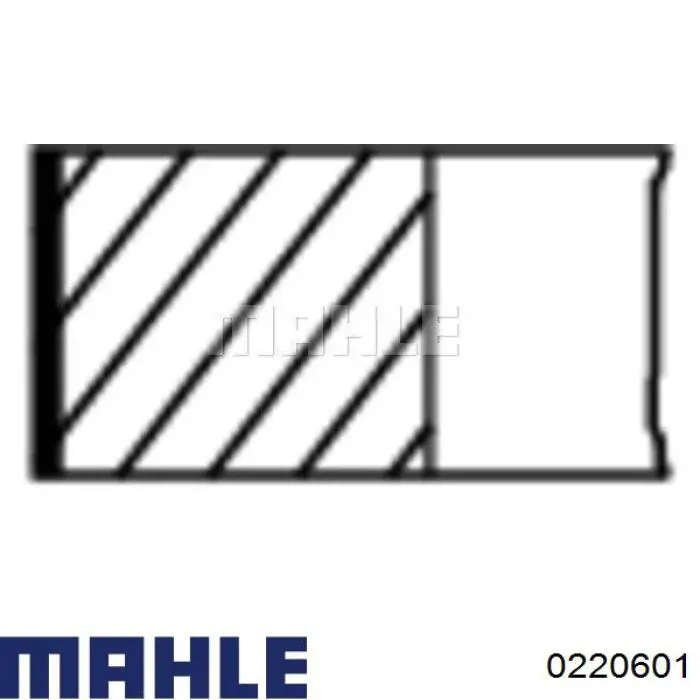 0220601 Mahle Original Pistão do kit para 1 cilindro, 2ª reparação ( + 0,50)