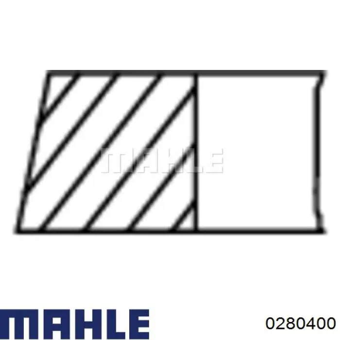 0280400 Mahle Original Pistão do kit para 1 cilindro, STD