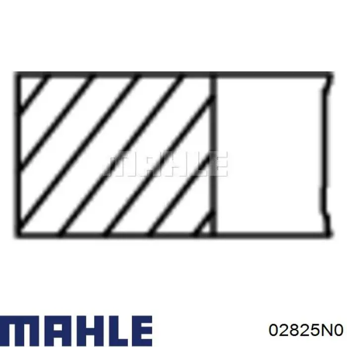 02825N0 Mahle Original Anéis do pistão para 1 cilindro, STD.
