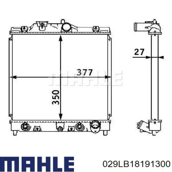 029LB18191300 Mahle Original Bucha da árvore intermédia