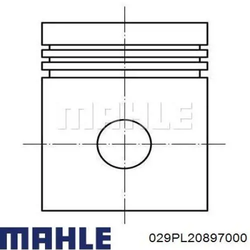 Folhas inseridas de cambota de biela, kit, padrão (STD) Mahle Original 029PL20897000