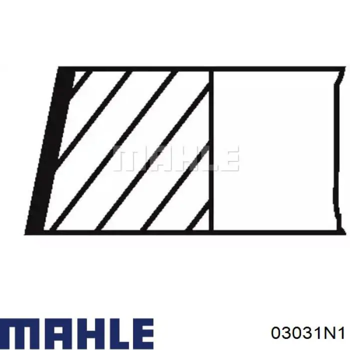 Compre 03031N1 Mahle Original Kit de anéis de pistão de motor, 1ª reparação ( + 0,25)