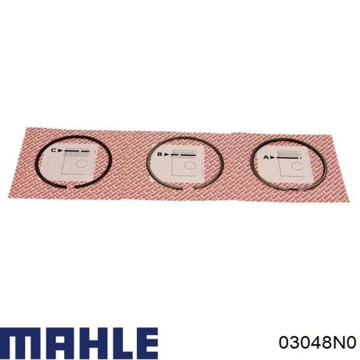 Anéis do pistão para 1 cilindro, STD. 03048N0 Mahle Original
