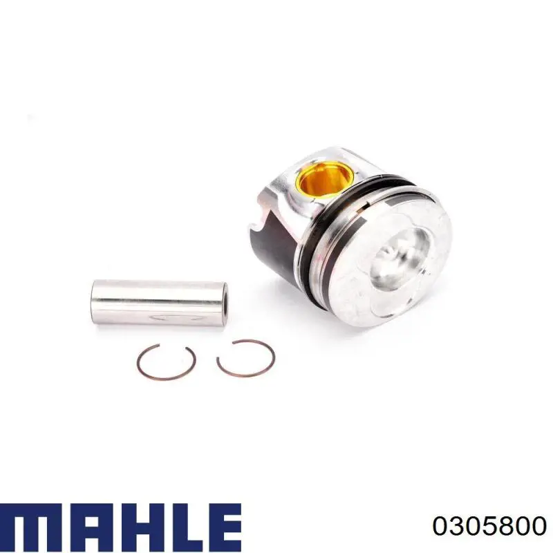 0305800 Mahle Original Pistão do kit para 1 cilindro, STD
