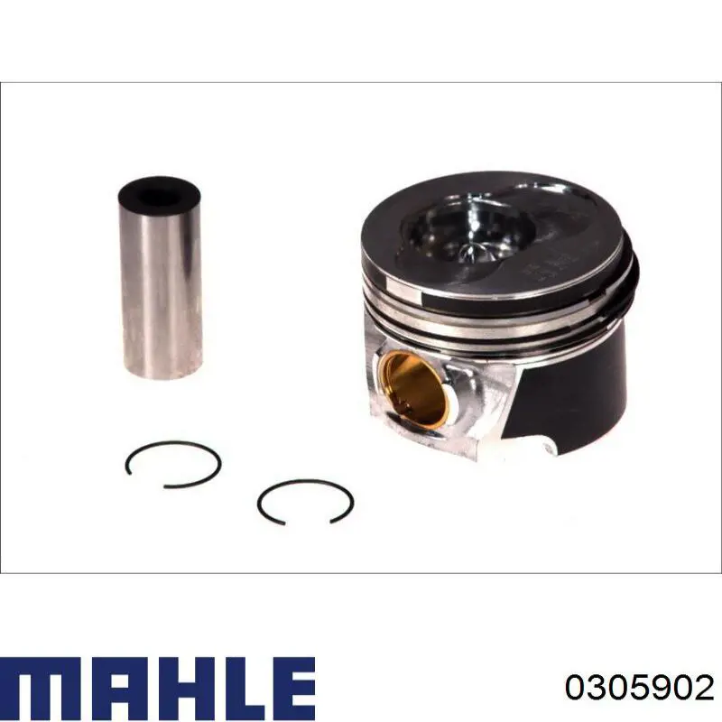 Compre 0305902 Mahle Original Pistão do kit para 1 cilindro, 2ª reparação ( + 0,50)