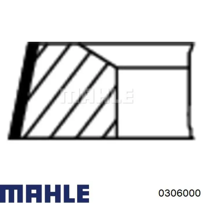 0306000 Mahle Original Pistão do kit para 1 cilindro, STD