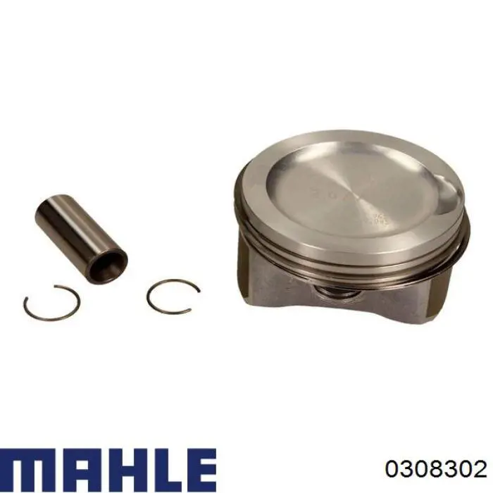 0308302 Mahle Original Pistão do kit para 1 cilindro, 2ª reparação ( + 0,50)