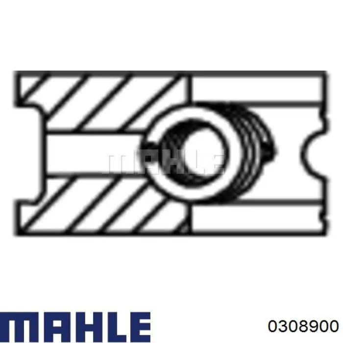 0308900 Mahle Original Pistão do kit para 1 cilindro, STD