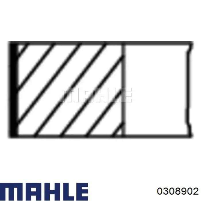 Pistão do kit para 1 cilindro, 2ª reparação ( + 0,50) Mahle Original 0308902 preço, a partir de 83,51 USD