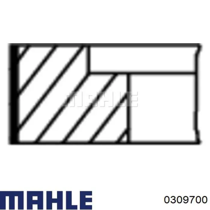 Compre 0309700 Mahle Original Pistão do kit para 1 cilindro, STD