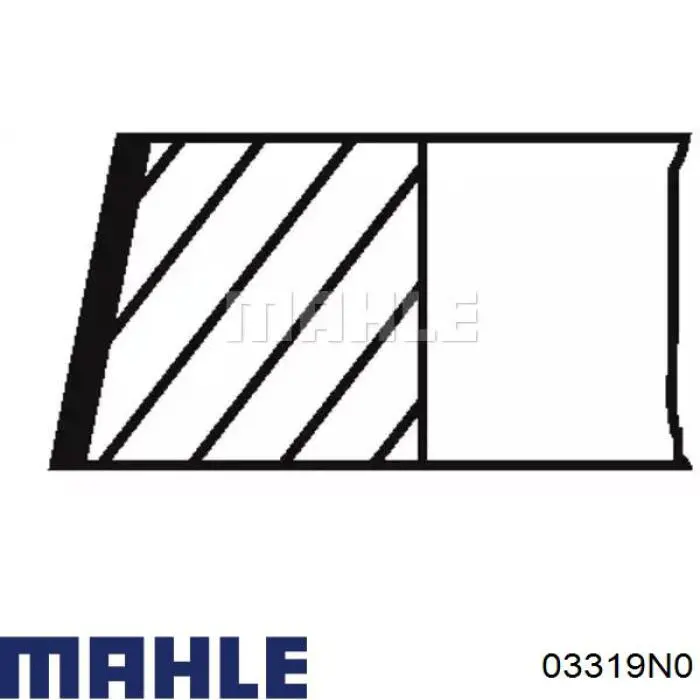 Compre 03319N0 Mahle Original Anéis do pistão para 1 cilindro, STD.