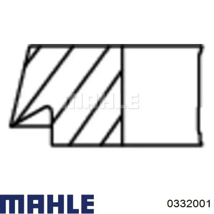 Compre 0332001 Mahle Original Pistão do kit para 1 cilindro, 2ª reparação ( + 0,50)