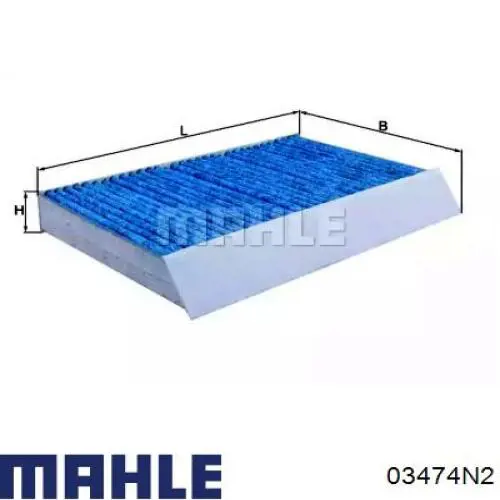 Anéis do pistão para 1 cilindro, 2ª reparação ( + 0,50) 03474N2 Mahle Original