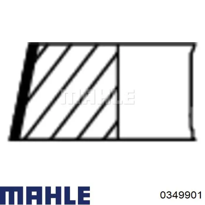 Pistão do kit para 1 cilindro, 2ª reparação ( + 0,50) Mahle Original 0349901 preço, a partir de 102,49 USD
