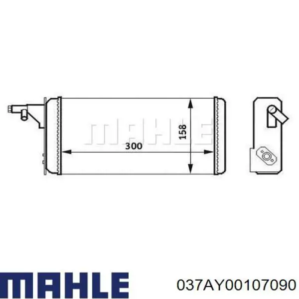 037AY00107090 Mahle Original Kit de pistão (pistão + camisa)