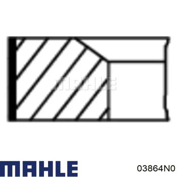 Anéis do pistão para 1 cilindro, STD. Mahle Original 03864N0 preço, a partir de 56,67 USD