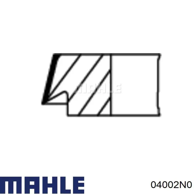 Compre 04002N0 Mahle Original Anéis do pistão para 1 cilindro, STD.
