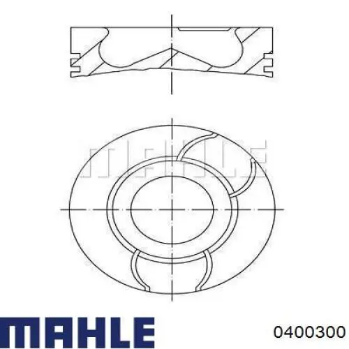 Compre 0400300 Mahle Original Pistão do kit para 1 cilindro, STD