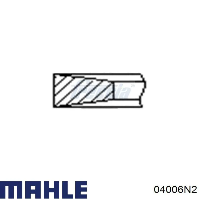 Compre 04006N2 Mahle Original Anéis do pistão para 1 cilindro, 2ª reparação ( + 0,50)