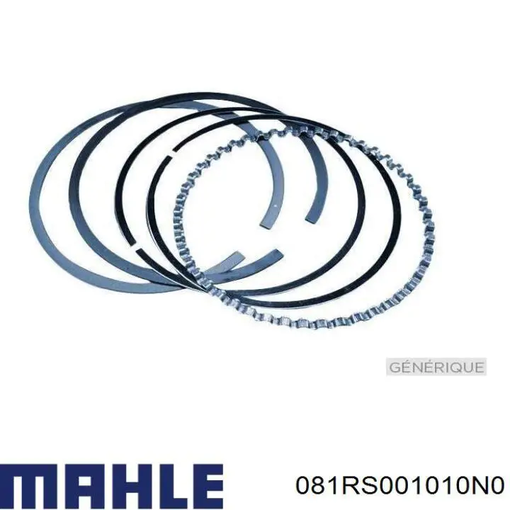 081RS001010N0 Mahle Original Anéis do pistão para 1 cilindro, STD.