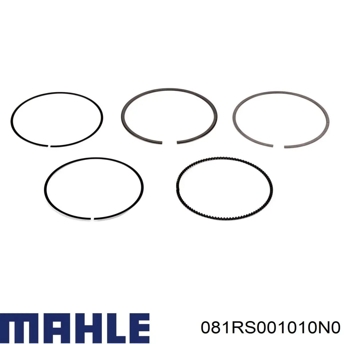 081RS001010N0 Mahle Original Anéis do pistão para 1 cilindro, STD.