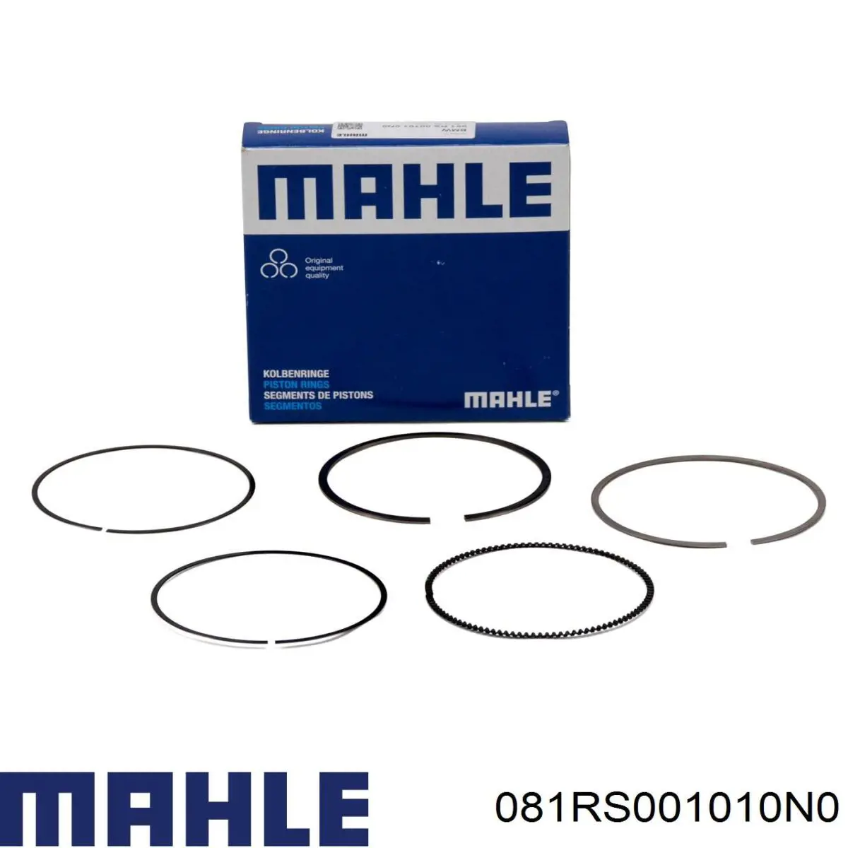 Anéis do pistão para 1 cilindro, STD. 081RS001010N0 Mahle Original